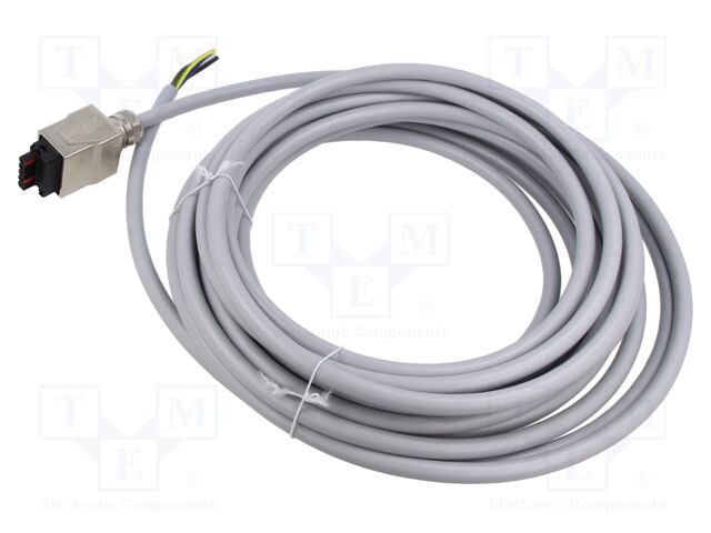 Connection lead; PPP,male; IP65; 24VAC; 24VDC; 16A; 10m; PIN: 5