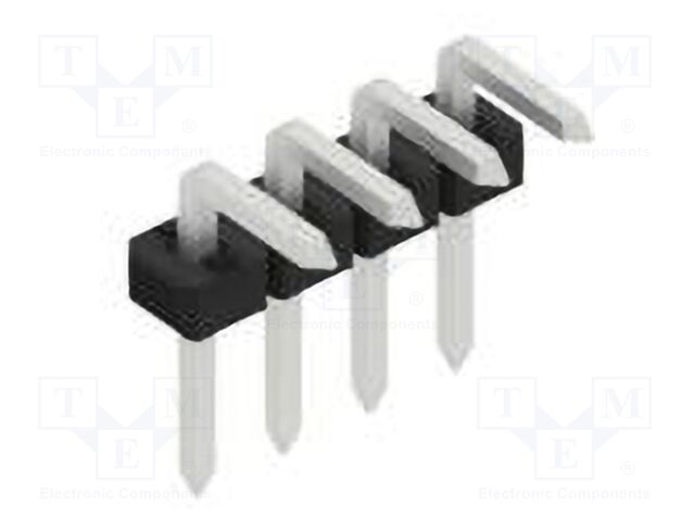 Connector: pin strips; pin header; male; PIN: 4; 2mm; THT; 1x4; 100V