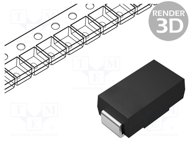 Diode: rectifying; SMD; 400V; 1A; 1.5us; SMA; reel,tape