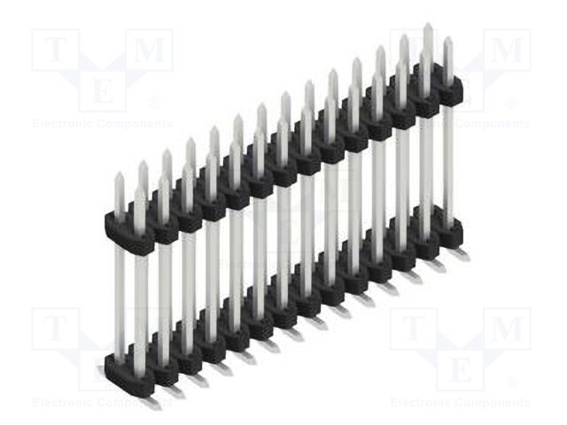 Connector: pin strips; pin header; male; PIN: 28; 2mm; SMT; 2x14