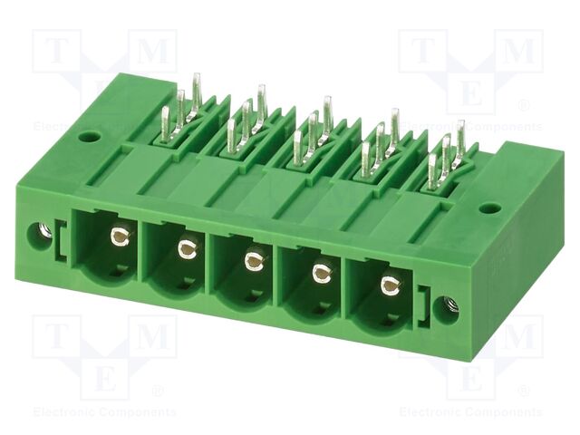 PCB headers, nominal cross section: 16 mm?, color: green, no