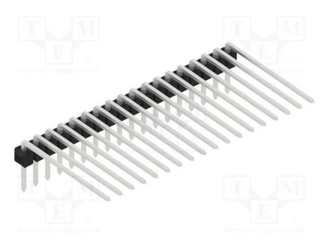 Connector: pin strips; pin header; male; PIN: 18; 2.54mm; THT; 1x18