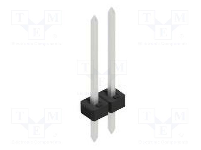 Connector: pin strips; pin header; male; PIN: 2; 2mm; THT; 1x2; 100V