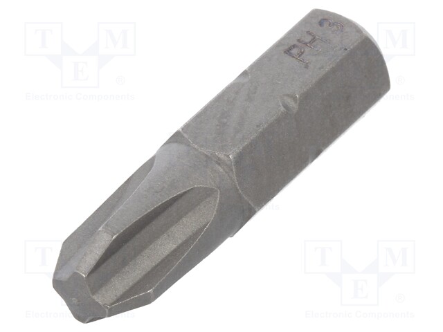Screwdriver bit; Phillips; PH3; Overall len: 25mm