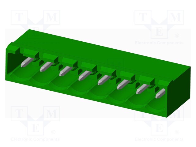 Connector: pluggable terminal block; socket; male; angled 90°