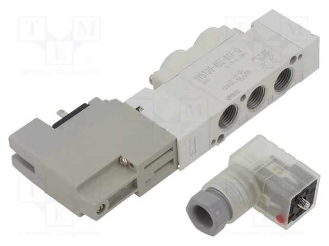 Electromagnetic valve; 5/2 monostable; G 1/8"; Temp: -10÷50°C