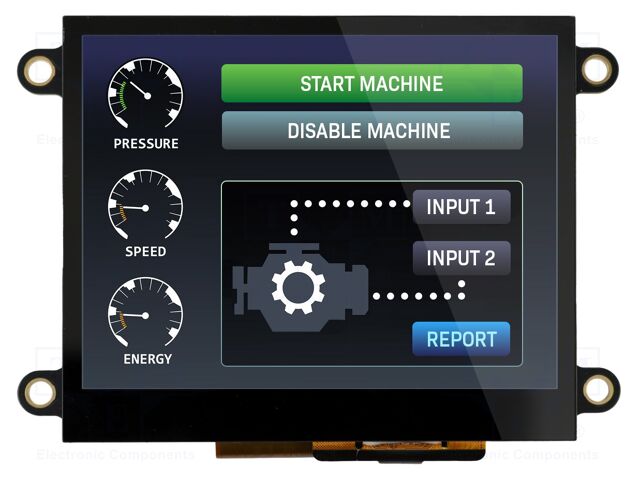 Display: TFT; 3.5"; 640x480; Illumin: LED; Dim: 92x63.9x17.09mm; RGB