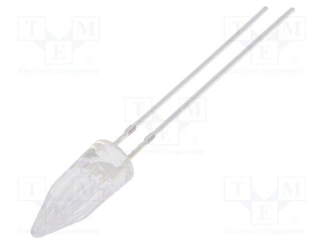 LED; 5mm; orange; 1120÷1560mcd; 100°; Front: Rocket; 2.1÷2.6V; THT