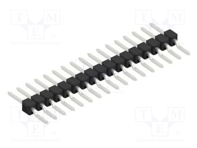Connector: pin strips; pin header; male; PIN: 17; 2.54mm; SMT; 1x17
