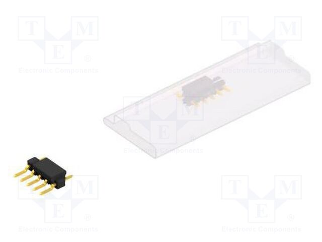 Connector: pin strips; pin header; male; PIN: 5; 2.54mm; SMT; 1x5