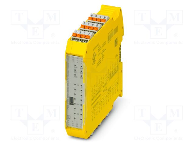 Module: safety relay; 24VDC; IN: 8; for DIN rail mounting; IP20