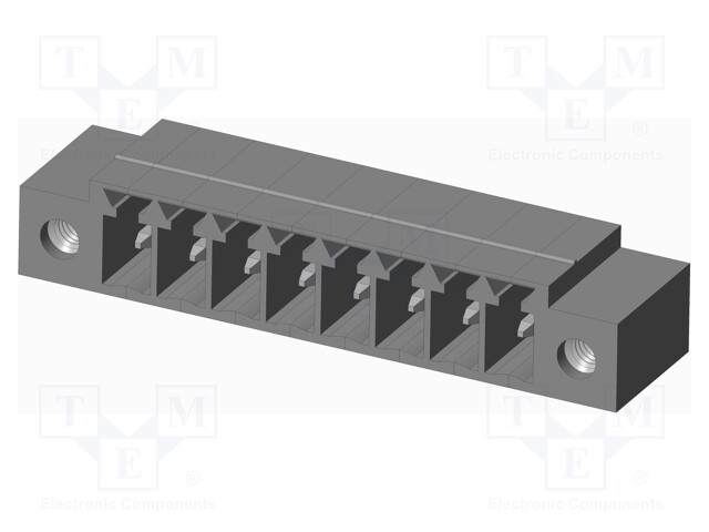 Connector: pluggable terminal block; socket; male; on PCBs