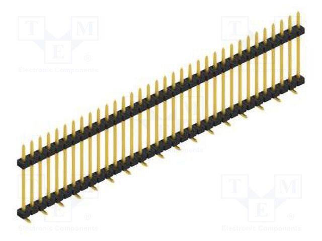 Connector: pin strips; pin header; male; PIN: 34; 2mm; SMT; 1x34
