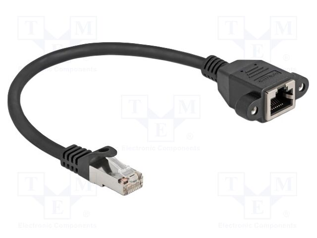 Extender Ethernet; S/FTP; Cat: 6a; RJ45 socket,RJ45 plug; 0.25m