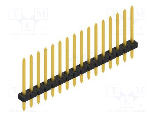 Connector: pin strips; pin header; male; PIN: 16; 2mm; THT; 1x16