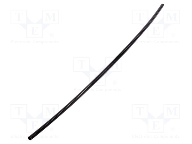 Heat shrink sleeve; glued; 3: 1; 12mm; L: 1m; black; Temp: -25÷125°C