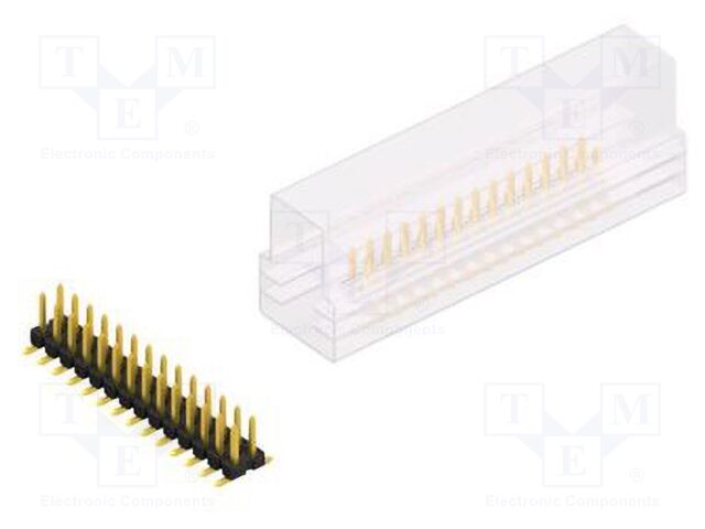 Connector: pin strips; pin header; male; PIN: 28; 2.54mm; SMT; 2x14