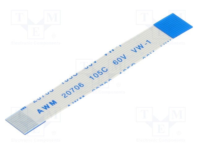 FFC cable; Cores: 12; Cable ph: 0.5mm; L: 50mm; 60V; Plating: tinned