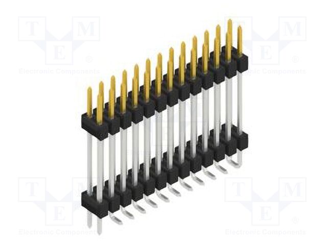 Connector: pin strips; pin header; male; PIN: 26; 2.54mm; SMT; 2x13