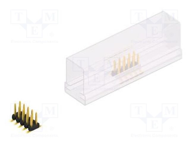 Connector: pin strips; pin header; male; PIN: 10; 2mm; SMT; 2x5; 100V