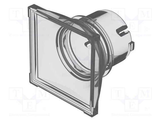 Lens holder; OptoHiT; colourless; plastic; 30x30mm