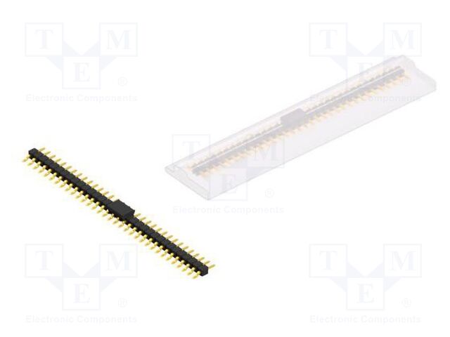 Connector: pin strips; pin header; male; PIN: 33; 2.54mm; SMT; 1x33