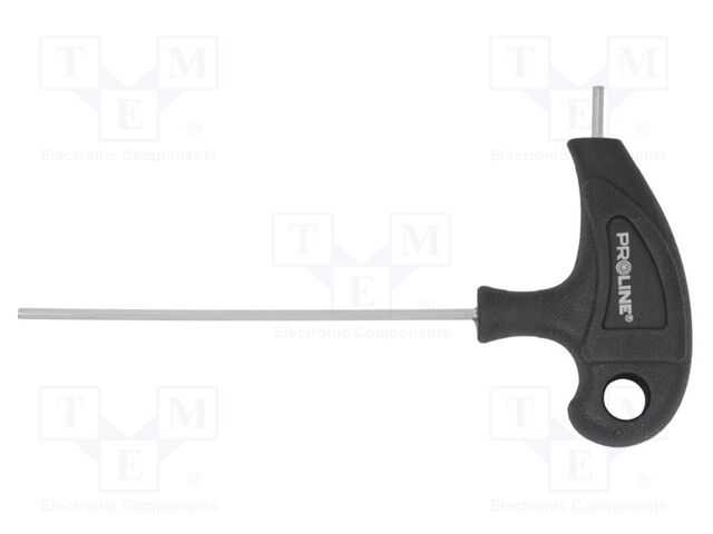 Wrench; hex key; HEX 6mm; S2 steel; Kind of handle: T