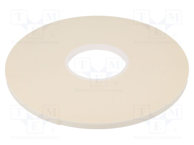 Tape: fixing; W: 9mm; L: 33m; Thk: 1mm; two-sided adhesive; white