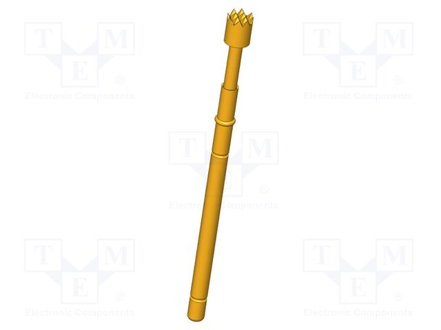 Test needle; Operational spring compression: 4mm; 8A; Ø: 2.5mm