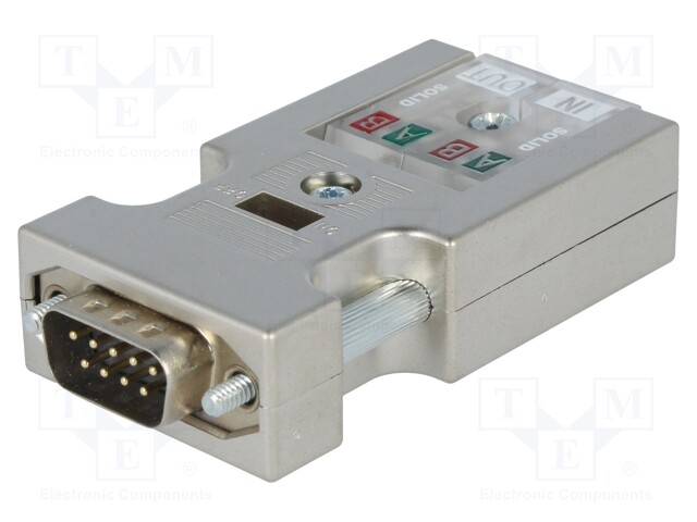 D-Sub; PIN: 9; solid wire,SK/FC cable; Profibus; straight; IDC