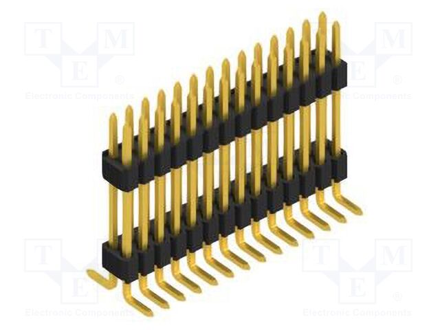 Connector: pin strips; pin header; male; PIN: 28; 1.27mm; SMT; 2x14
