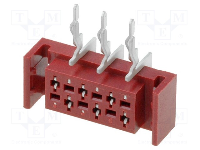 Socket; wire-board; female; PIN: 6; THT; on PCBs; 30V; 1A; -40÷105°C