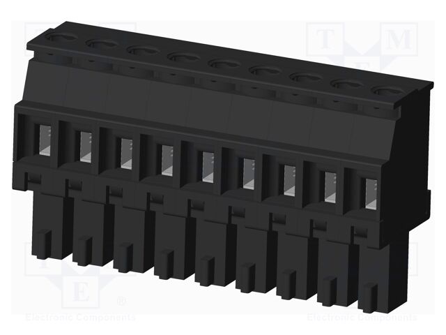 Connector: pluggable terminal block; plug; female; angled 90°