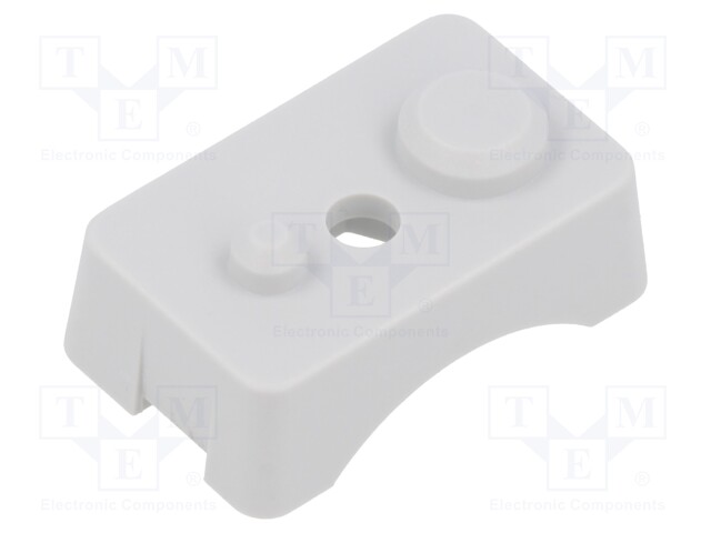 Clip; ABS; light grey; 10pcs.