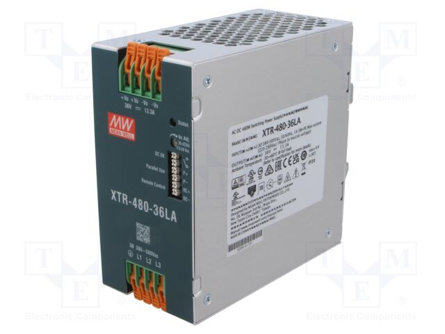 Power supply: switching; for DIN rail mounting; OUT: 1; XTR-480