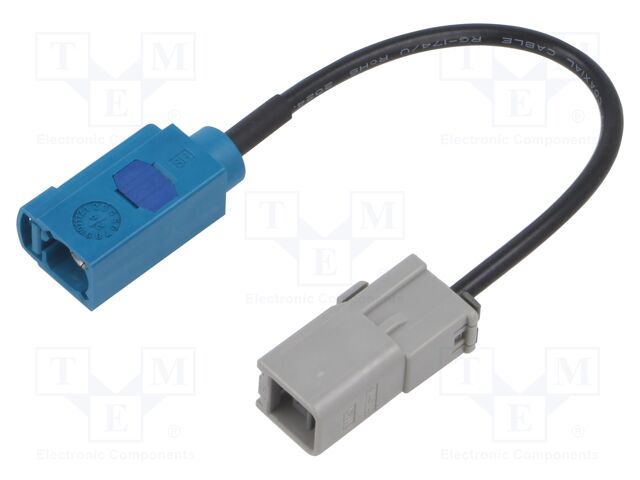 Cable; 100mm; Fakra male,GT-5; straight