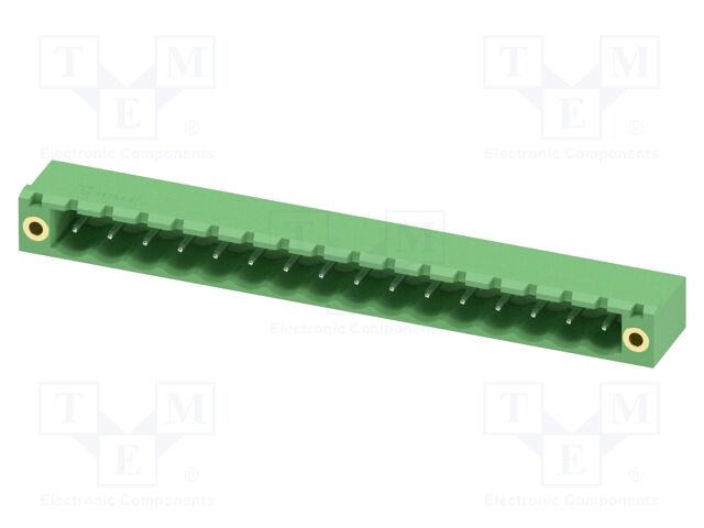 PCB headers, nominal cross section: 2.5 mm?, color: green, n