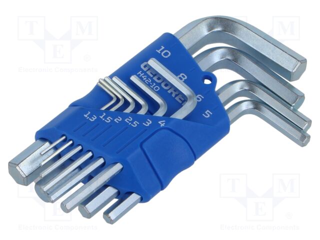 Kit: keys; hex key; 10pcs.