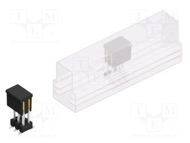 Connector: pin strips; pin header; male; PIN: 6; 2.54mm; SMT; 2x3