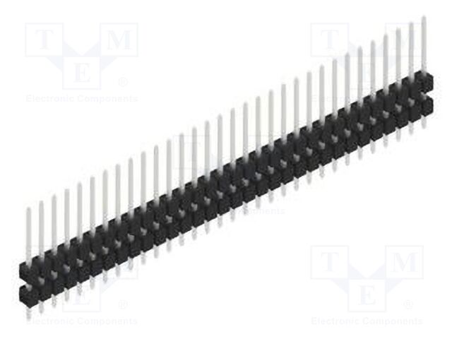 Connector: pin strips; pin header; male; PIN: 32; 2.54mm; THT; 1x32