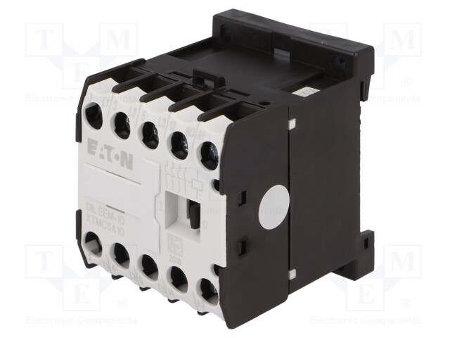 Contactor: 3-pole; NO x3; Auxiliary contacts: NO; 110VAC; 6.6A; DIN