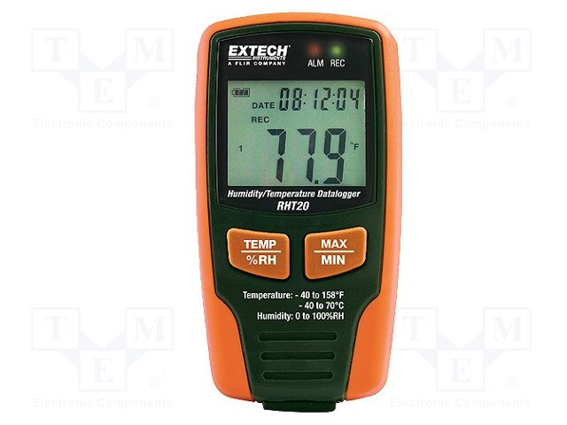 Logger: temperature and humidity; LCD; -40÷70°C; 0÷100%RH