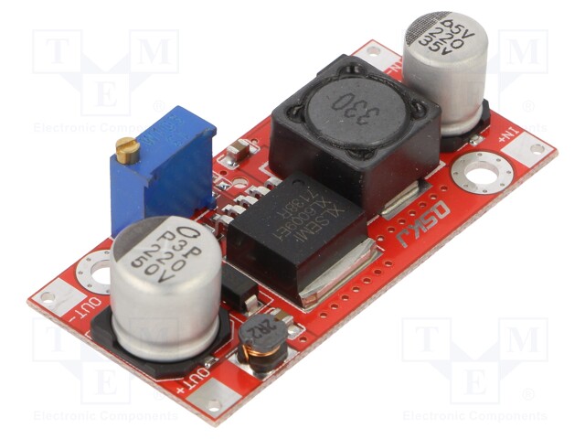 Converter: step up; Uout: 3.7÷34V; Uin: 3.7÷34V; 3A; 90%; 32x34mm