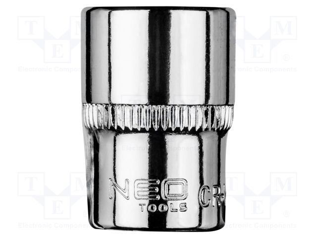 Socket; 6-angles,socket spanner; HEX 13mm; 1/4"