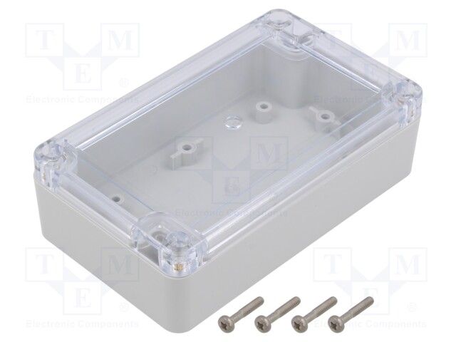 Enclosure: multipurpose; X: 75mm; Y: 125mm; Z: 37mm; ZP; light grey