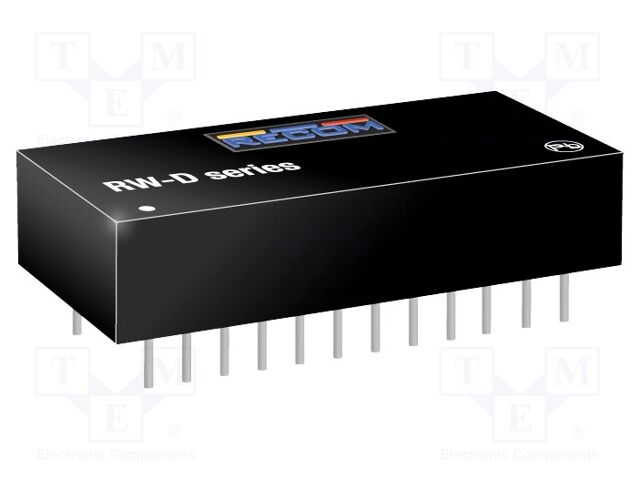 Converter: DC/DC; 3W; Uin: 4.5÷9V; Uout: 9VDC; Uout2: -9VDC; DIP24