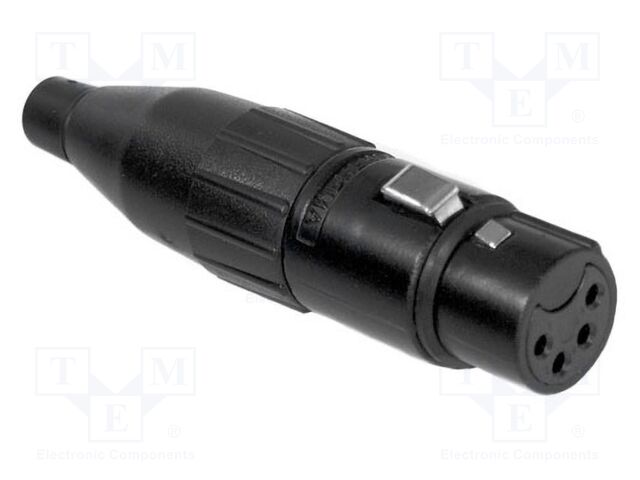 Connector: XLR; plug; female; straight; Plating: silver plated