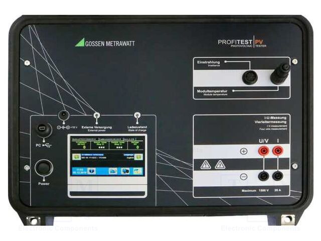 Meter: appliance meter; 0÷1.5kV; 0÷20A; Temp: -40÷120°C