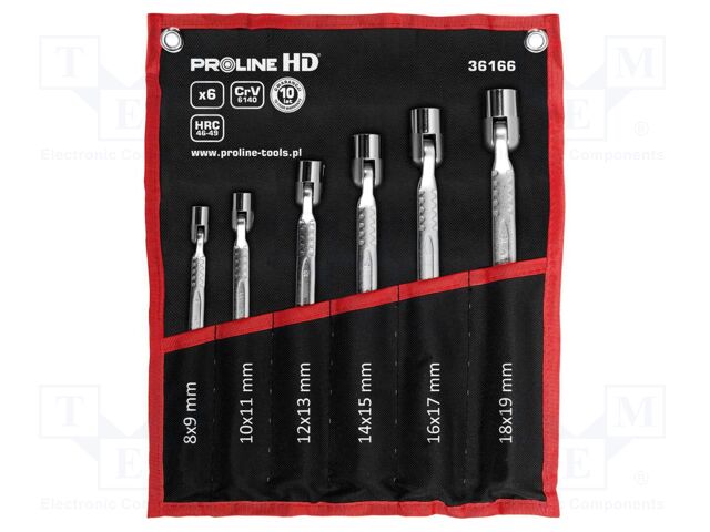 Wrenches set; socket spanner,with joint; Chrom-vanadium steel