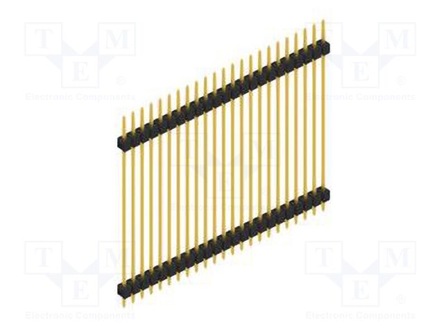 Connector: pin strips; pin header; male; PIN: 23; 2.54mm; THT; 1x23